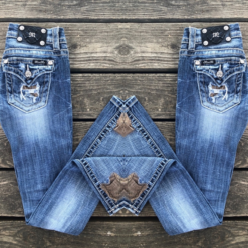 Miss me denim *gold sequin